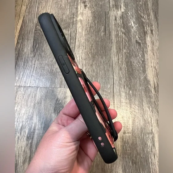 Walli iPhone 14 Pro Wallet Phone Case Whimsical Blooms Print Vegan Leather - Picture 4 of 4